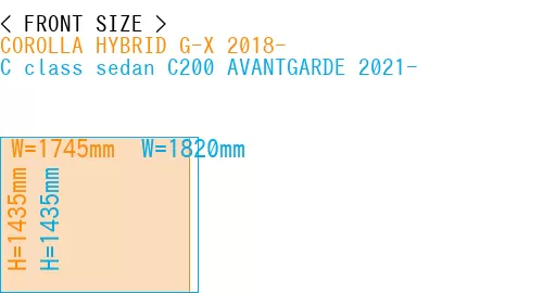#COROLLA HYBRID G-X 2018- + C class sedan C200 AVANTGARDE 2021-